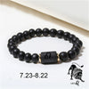 Zodiac Bracelets For Women Men Matte Black Agate Beads Wristbands Couple Gifts Jewelry Beaded Bracelets - Image 18