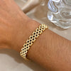 Five Layer Stainless Steel Chain Bracelet with Two Tone Links and 10 mm Width - Image 23