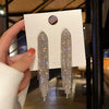 Irregular Smudging Resin Blue Jelly Ice Cute Geometric Bean Stud Earrings for Women Unique Design Party Jewelry Christmas Gift - Image 8