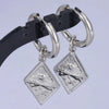 Vintage Sun Evil Eye Moon Star Rectangle Dangle Earring Metal Hoops Stainless Steel Earrings For Women Men Jewelry Gifts - Image 3