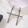 Minimalist Zircon Imitation Pearl Cross Drop Earrings For Women Gothic Punk Jesus Cross Dangle Earrings Party Jewelry - Image 3