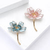 Enamel Flower Brooches for Women Unisex Pearl Plant Pins Banquet Party Backpack Gifts Jewelry Accessories - Image 2