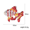 Enamel Goldfish Pins for Women Unisex Enamels Animal Brooches Banquet Party Backpack Gifts Jewelry Accessories - Image 17