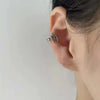 Korean Crystal Clip Earrings For Women Zircon Star Without Hole Jewelry Fake Earrings Single Ear Bone Clip Earings Ear Cuffs - Image 2