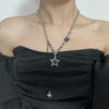 Gothic Punk Y2K Vintage Metal Black Star Pendant Necklace For Women Men Lovers Hip Hop Emo Charm Accessories Grunge Jewelry Gift - Image 4
