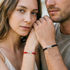 Noter Matching Couple Bracelet 2Pcs Stainless Steel Bicycle Handmade Braided Cord Charm Braslet Gift For Lovers Jewelry - Image 3