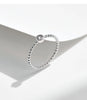 Bezel Setting Ring Silver Beads Stackable Finger Rings For Women Lab Diamond Jewelry - Image 18