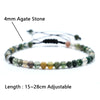 4mm Natural Stone Bracelet Men Women Handmade Braided Adjustable Braclet Small Tiger Eyes Howlite Agates Beads Braslet - Image 20