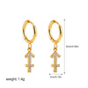Zodiac Sign 12 Constellation Hoop Earrings for Women Shiny Zircon Gold Plated Ear Buckle Huggie Hoops Jewelry Gifts - Image 17