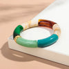 Chunky Bamboo Tube Beaded Acrylic Bracelets for Women Man Multicolor Resin Stretchy Statement Bangle Stack Jewelry Gift - Image 14