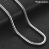 Stainless Steel Snake Chain Necklace 0.9/1.2/1.5/2mm Chain Jewelry Accessories - Image 7