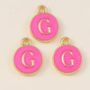 10pcs Rose Red Color Cute Double Sided Mini Alphabet 26 Letters Charm Pendants for Name Jewelry Necklace Bracelet Earring - Image 25