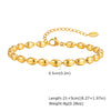 Stainless Steel Boho Ball Beaded Chain Anklet for Women, Gold Plated Simple Foot Ankle Bracelets, on Leg Jewelry - Image 8