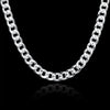 Men's 10 mm Curb Chain Necklace in Silver Tone - Image 5