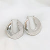 Chamica 40mm Chunky Big Round Gold Earrings for Women Wide Flat Statement Hoop Earrings Lightweight Stainless Steel - Image 6