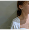 Woman Pearl Earrings Freshwater Cultured Button Pearls,Coin Pearls, Silver Pearl Earrings for Women Girls Gift - Image 2