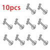 1/10pcs Titanium Beads Labret Piercing Ear Flat Tragus Cartilage Helix Conch Earring Lip Nose Piercing Body Jewelry - Image 9