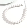 Colorful Acrylic Bead Choker Necklace with Large Round Beads - Image 7