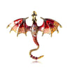 Enamel Fly Dragon Brooch for Women Men Rhinestone Beautiful Legand Animal Party Office Classic Broochs Pins Gifts Accessories - Image 8