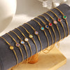 316L Stainless Steel Zircon December Birthstone Adjustable Bracelet Wrist Jewelry Women's Charm Bracelet - Image 2