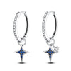 Silver Color Earrings Blue Zircon Stars Moon Irregularity Earrings For Woman Birthday Jewelry Gifts - Image 45