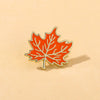 Leaf Metal Badge, Plant Autumn Intent, Maple Leaf, Simple and Versatile Brooch, Clothes, Bags, Accessories - Image 2