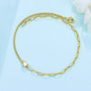 Silver Summer Minimalist Asymmetrical Chain Anklets Women Lady Ankle Bracelet Prom Foot Party Jewelry - Image 4