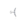1PC Sparkling Piercing Stud Earrings Silver Shining Circle Earring For Women Ear Bone Earring Jewel - Image 33