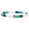 Tile Bead Stretch Bracelet in Multiple Color Patterns - Image 13