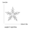Rhinestone Snowflake Brooch Pin for Christmas and Holiday Outfits - Image 15