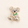 Women Brooch Extra-Large Rhinestone Peacock Animal Bird Dog Conch Enamel Pin Jacket Jewelry Accessory - Image 7