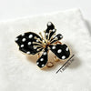 Irregular Petals Flower Statement Ring Adjustable Band Gloss Finish Polka Dot Ring Bold Shape Vintage Style Alloy Floral Ring - Image 6