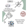 Silver Jewelry Brilliant Round CZ Stud Earrings for Women Girl Gift - Image 5