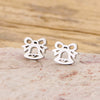 1 Pair Bowknot Christmas Tree Elk Jingle Bell Stud Earring for Women Stainless Steel Earrings Jewelry Xmas Gift - Image 3