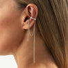 1Pcs Pearl Tassel Clip Earrings Delicate Long Tassel Metal Beaded Chain Ear Clip Ear Cuffs No Piercing Earbone Jewelry - Image 9