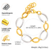 Charms Big And Small Oval Chain Bracelets For Women Girls Stainless Steel Interwoven Gold Color Handmade Links Jewelry Gift - Image 5