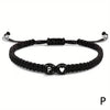Handmade A-Z 26 Letter Heart Bracelet Woven Baided Rope Women Men Initials Name Adjustable Bangle Couple Lover Friends Jewelry - Image 11