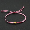 Tiny Heart Charm Bracelets for Women Girls Simple Blue Black Red Rope Chain Braided Bracelet Woven Jewelry Gifts Her - Image 9