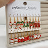 20PCS Women's Christmas Earring Set Holiday Earring Bell Bow Earring Snow Party Earring Christmas Gift - Image 6