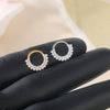 1/5PCS Titanium 16G CZ Hinged Clicker Segment Hoop Ring 8mm CZ Daith Earring Cartilage Conch Tragus Septum Nose Piercing Jewelry - Image 3