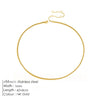Box Chain Necklace Smooth Stainless Steel Choker Necklace Friendship 2MM Gold Color Women Gift Jewelry - Image 15