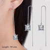 Simple Style Box Chain Tassel Drop Earrings For Women Long Dangle Earring Piercing Line Accessories Thin Mini Ear Jewelry - Image 16