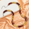 Chunky Bamboo Curved Tube Acrylic Choker Necklace Men Women Colorful Big Elbow Stack Necklace Jewelry Gift - Image 9