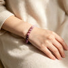 Stone Beaded Bracelet Pink Amethyst Bracelet Cubic Self Love Braclet Couple Jewelry Gift Handmade Bangles - Image 3