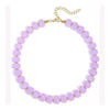 Colorful Resin Bead Necklace with Chunky Cylindrical Beads - Image 21
