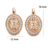 Gold Plated Zircon Hoop Earrings for Women Jewelry XP - Image 26