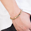 Locomotive Men Punk Rock Bicycle Chain Bracelet Gold Plated Stainless Steel Magnet Button Male Jewelry Gifts - Image 6