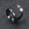 Titanium Stainless Steel Creative Bottle Opener Ring Jewelry For Unisex Punk Simple Party Bar Gift - Image 4