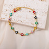 Stainless Steel Evil Eye Bracelet For Women Enamel Round Chain Blue Evil Eye Bead Bracelet Summer Beach Foot Jewelry Gift - Image 43