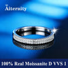 Ring Silver D Clarity Gold Plating Pass The Diamond Tester Gift Gra Twist Arm Double End Open Ring - Image 7